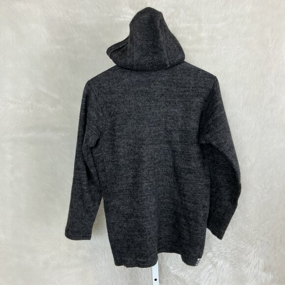 Paka Charcoal Gray Black Royal Alpaca Recycled Nylon The Hoodie Sweater Unisex M - Picture 4 of 7
